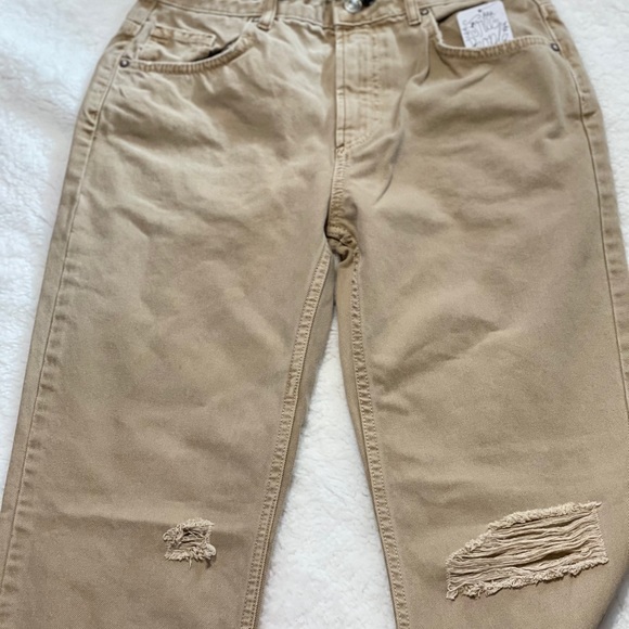 Free people tan ripped jeans - Picture 4 of 4